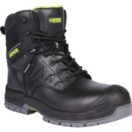 Apache Chilliwack Black Waterproof Side Zip Safety Boot Size 10